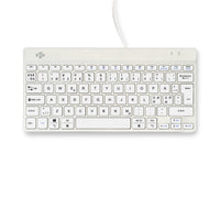R-Go Tools Ergonomische Tastatur R-Go Compact Break, kompakte Tastatur mit Pausensoftware, QWERTY (NORDIC), Kabelgebunden, Weiß
