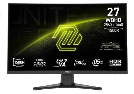MSI MAG 275CQFDE E18 Computerbildschirm 68,6 cm (27") 2560 x 1440 Pixel Wide Quad HD LED Schwarz