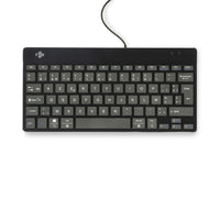 R-Go Tools Ergonomische Tastatur R-Go Compact Break, kompakte Tastatur mit Pausensoftware, AZERTY (BE), verkabelt, schwarz