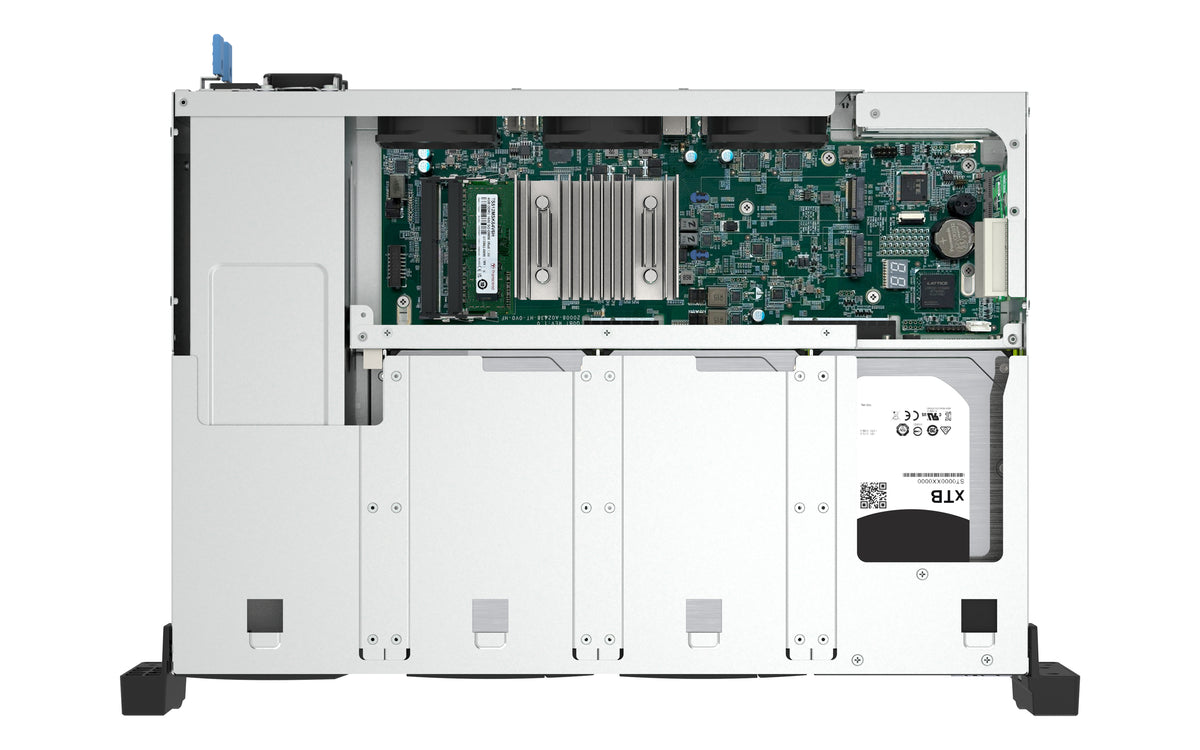 QNAP TS-855EU-RP NAS Rack (2U) Intel Atom® C5125 8 GB DDR4 0 TB QuTS hero Schwarz