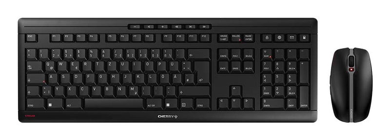 CHERRY STREAM DESKTOP, Kebelloses Desktopset, Schwarz, USB (QWERTZ - DE)