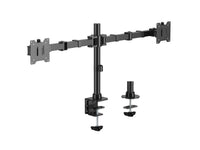 Equip 17"-35" Hochleistungs-Tischhalterung für zwei Monitore mit Gelenkfunktion