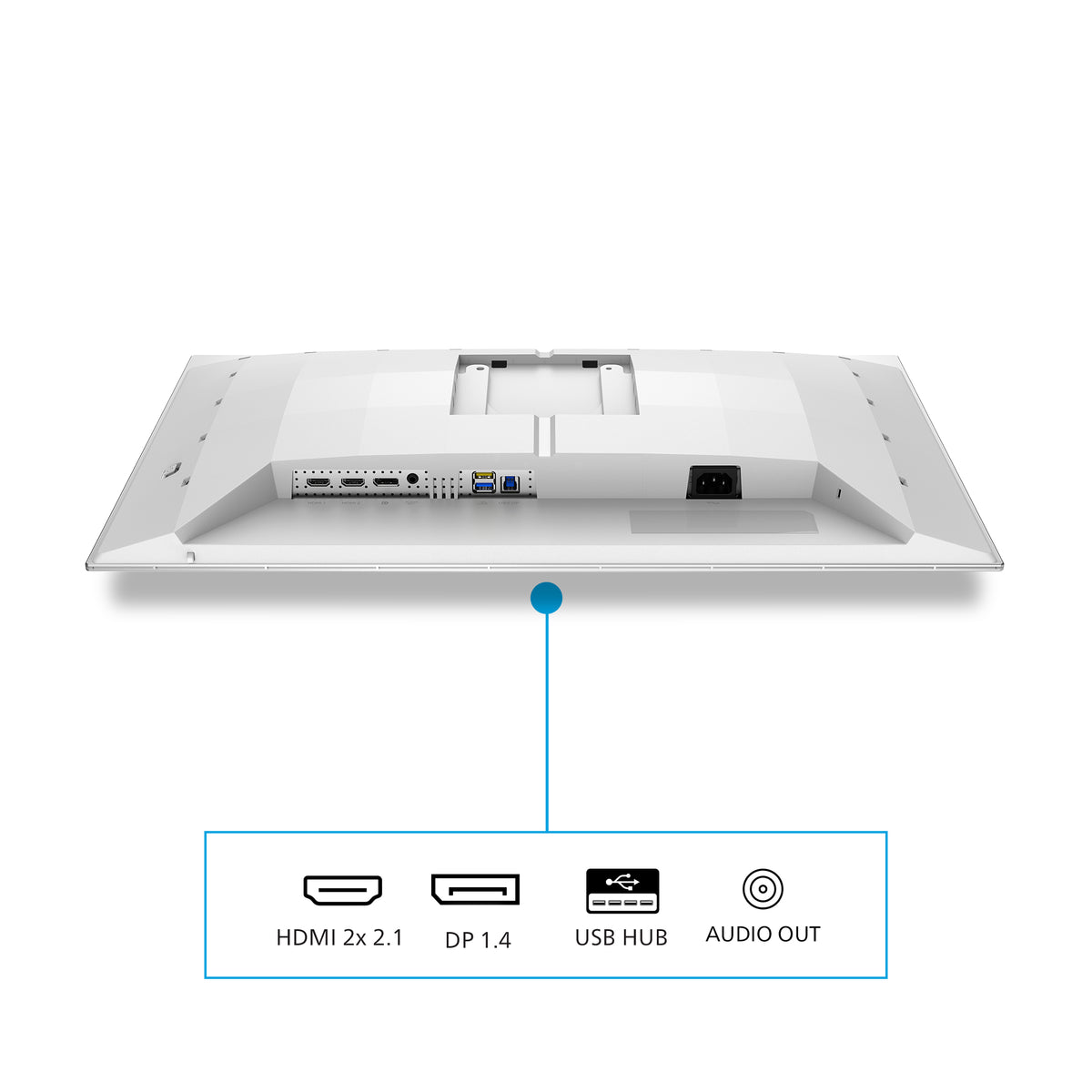 Philips Evnia 6000 27M2N6501L/00 Computerbildschirm 67,3 cm (26.5") 2560 x 1440 Pixel Quad HD QD-OLED Weiß