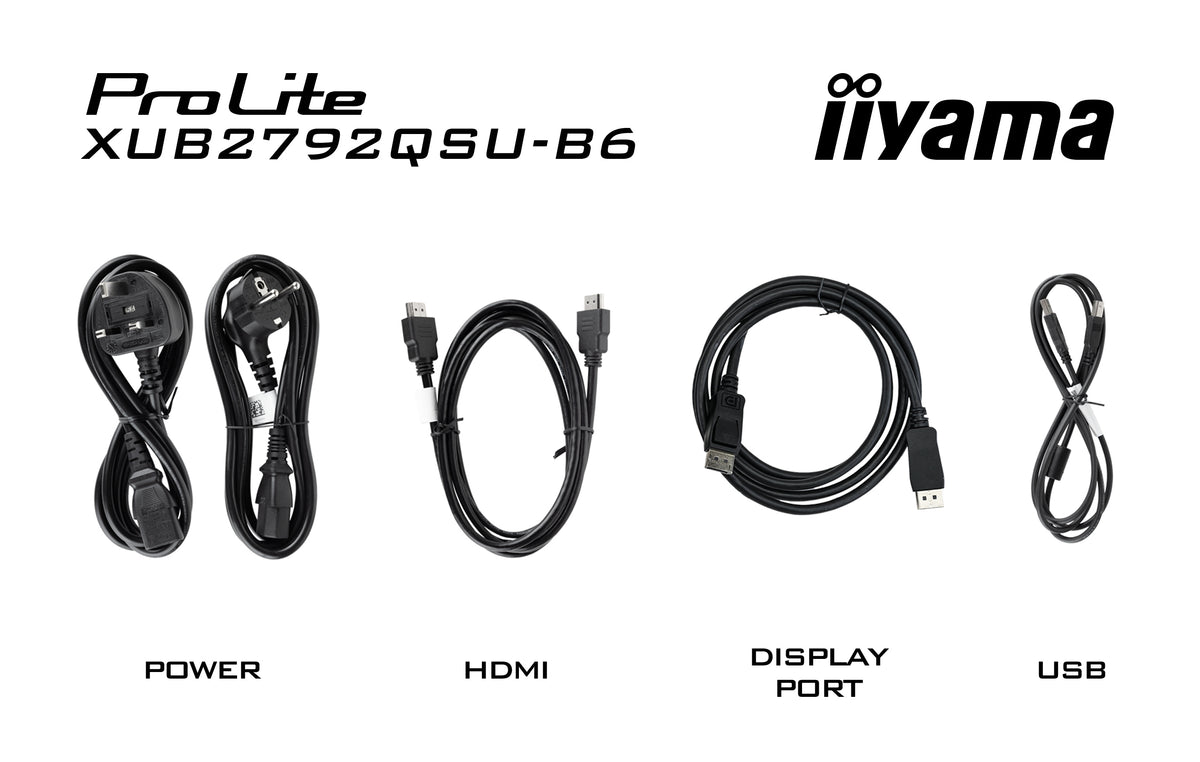 iiyama ProLite XUB2792QSU-B6 Computerbildschirm 68,6 cm (27") 2560 x 1440 Pixel Quad HD LED Schwarz