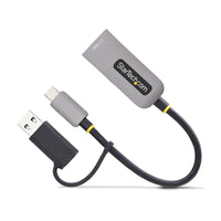 StarTech.com 2.5GbE USB C Ethernet Adapter mit USB-A Adapter, USB-C LAN-RJ45 Netzwerkadapter, USB 3.1 Typ-C 2.5Gb NIC, Thunderbolt & USB4 Kompatibel, Windows & Mac