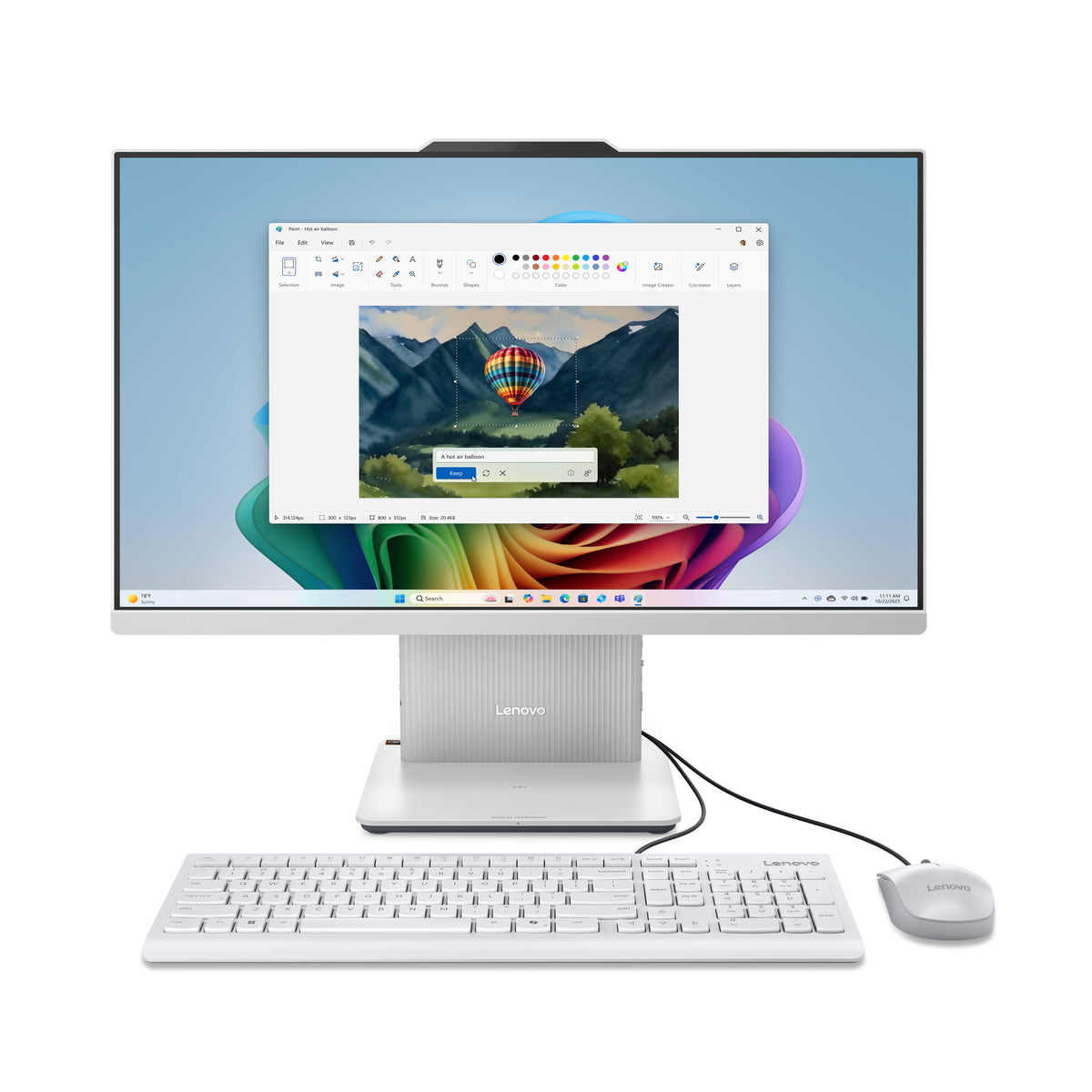 Lenovo IdeaCentre AIO 24AKP10 AMD Ryzen™ 5 60,5 cm (23.8") 1920 x 1080 Pixel All-in-One-PC 16 GB DDR5-SDRAM 1 TB SSD Windows 11 Home Wi-Fi 6 (802.11ax) Grau