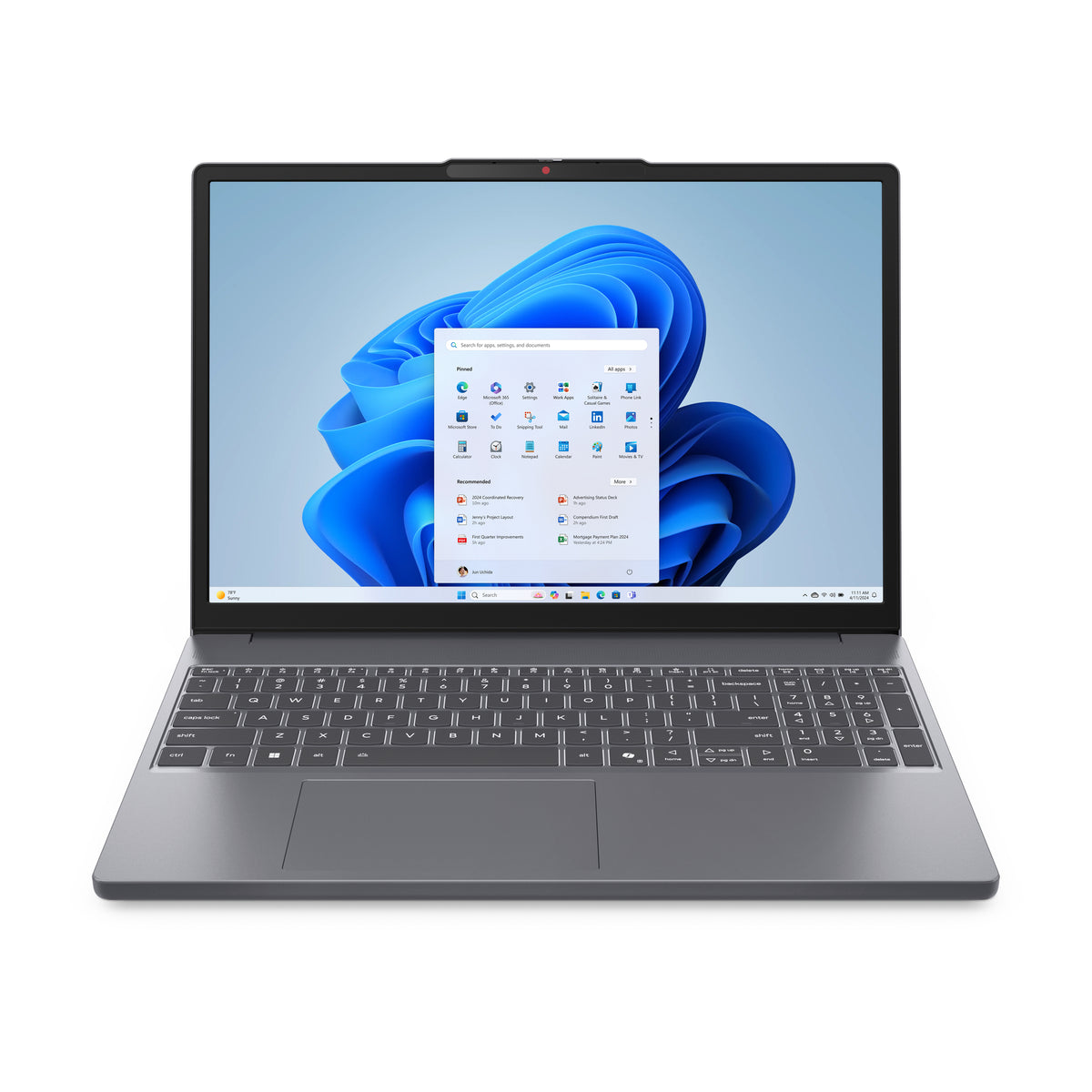 Lenovo IdeaPad Slim 3 15IRH10 Intel® Core™ i5 i5-13420H Laptop 38,9 cm (15.3") WUXGA 16 GB DDR5-SDRAM 512 GB SSD Wi-Fi 7 (802.11be) Windows 11 Home Deutsch Grau