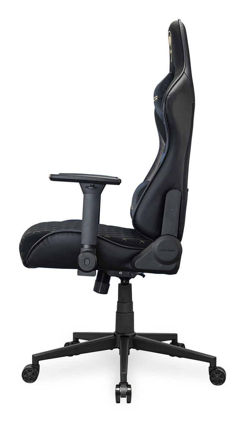 COUGAR Gaming-Stuhl Armor One V2 Gold F, PVC/Stoff, Schwarz
