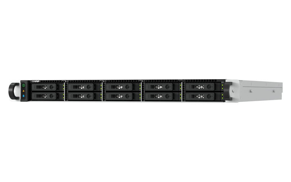 QNAP TS-h1077AFU-R7-32G NAS Rack (1U) AMD Ryzen™ 7 32 GB DDR5 0 TB QNAP QTS Schwarz, Grau