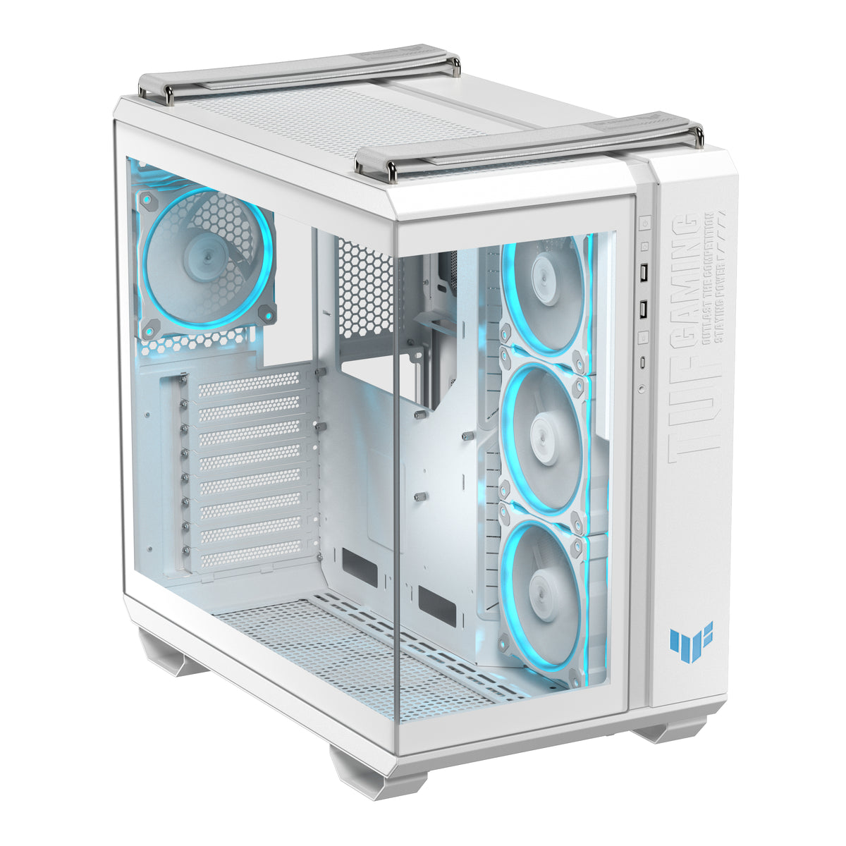 ASUS TUF GAMING GT502 Horizon TG ARGB White Midi Tower Weiß