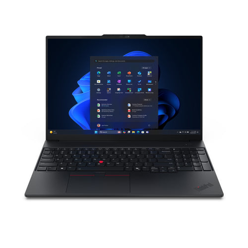 Lenovo ThinkPad E16 Gen 3 (Intel) Copilot+ PC Intel Core Ultra 7 258V Laptop 40,6 cm (16") WUXGA 32 GB LPDDR5x-SDRAM 512 GB SSD Wi-Fi 6E (802.11ax) Windows 11 Pro Deutsch Schwarz