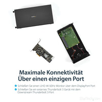 StarTech.com Thunderbolt 3 PCIe Erweiterungsgehäuse, Externes Gehäuse mit einem PCI Express Slot, PCIe Box für Laptops/Desktops/All-In-Ones, 5K/4K Ausgang über TB3/DP Ports, TAA konform