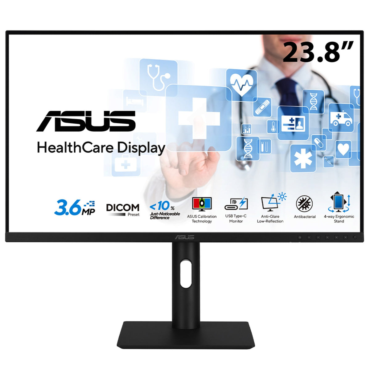 ASUS HA2441A Computerbildschirm 60,5 cm (23.8") 2560 x 1440 Pixel Quad HD LCD Schwarz