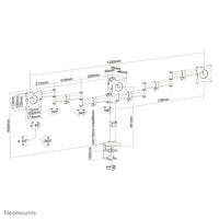 Neomounts NM-D135D3BLACK Monitorarm 10-27"