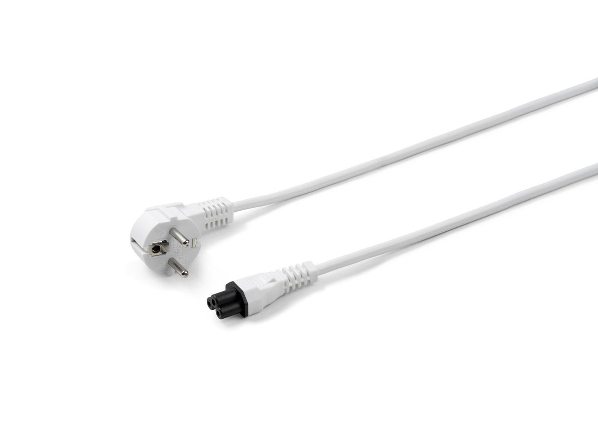 Microconnect PE010818W Stromkabel Weiß 1,8 m Netzstecker Typ E+F C5-Koppler