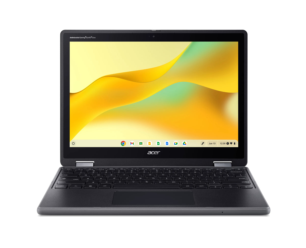 Acer Chromebook R857TN-TCO-C75Y Intel® N N150 31 cm (12.2") Touchscreen WUXGA 8 GB LPDDR5x-SDRAM 64 GB Flash Wi-Fi 6 (802.11ax) ChromeOS Black