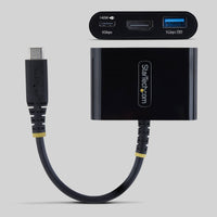 StarTech.com USB-C zu HDMI Multiport Adapter mit 140W PD Ladeleistung, 4K 60Hz HDMI, USB 5Gbps Hub, Mini Dock für MacBook / Dell / Thinkpad / HP / iPad / Tablets