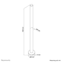 Neomounts FPMA-D9POLE Verlängerungsrohr für Monitorarm - H 100 cm