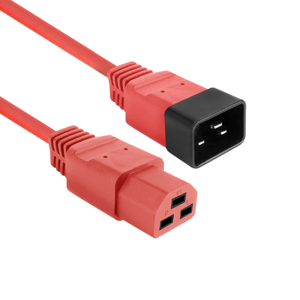 ACT Netzkabel C20 - C21 IEC60320 rot 2,5 m
