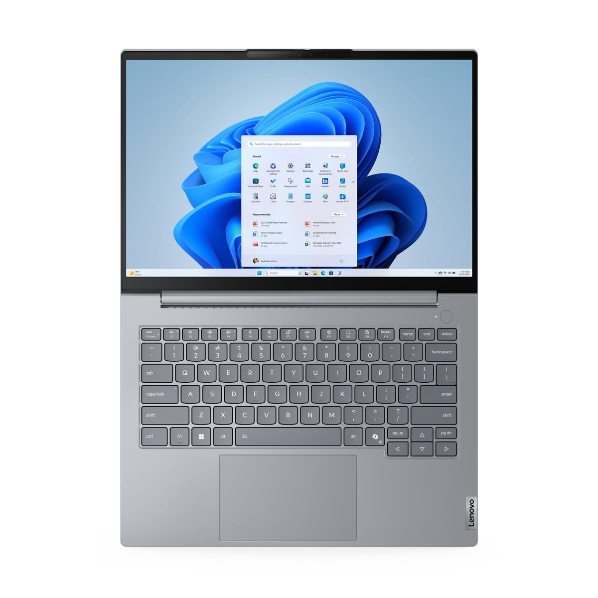 Lenovo ThinkBook 14 G9 IRL Intel Core 5 210H Laptop 35,6 cm (14") Full HD 16 GB DDR5-SDRAM 512 GB SSD Wi-Fi 7 (802.11be) Windows 11 Pro Grau Englisch