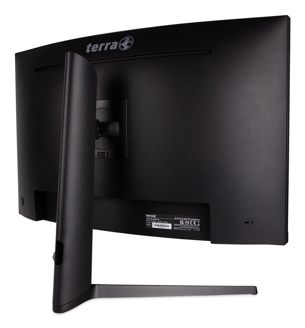 TERRA LCD/LED 3285W HA black CURVED USB-C/HDMI/DP