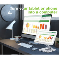 Techly ICA-TBL DOCK81 laptop-ständer Tablet-Ständer Silber