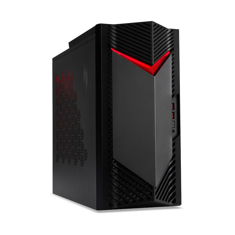 Acer NITRO 50 N50-660 Intel Core Ultra 7 265F 32 GB DDR5-SDRAM 1 TB SSD NVIDIA GeForce RTX 5060 Windows 11 Home Desktop PC Schwarz, Rot