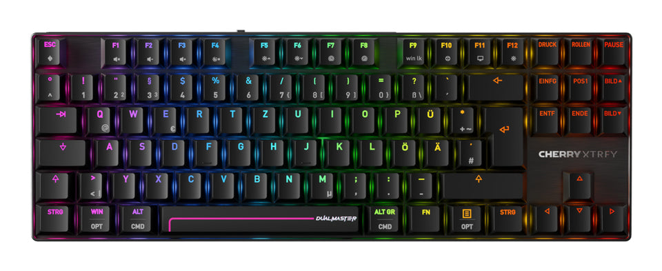 CHERRY MX 8.2 Pro TMR Clavier sans fil Gaming USB + RF sans fil + Bluetooth QWERTZ allemand noir