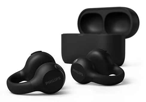 Philips 2000 series TAQ2000BK Kopfhörer True Wireless Stereo (TWS) Ohr-Clip, Offene Ohren Anrufe/Musik Bluetooth Schwarz