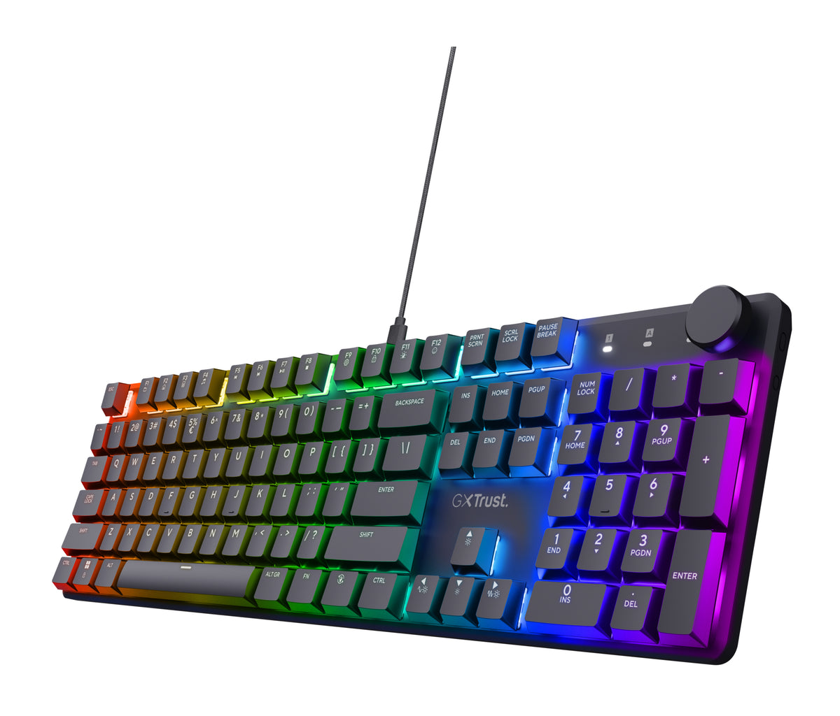 Trust GXT 866 Torix Tastatur Gaming USB QWERTZ Deutsch Schwarz