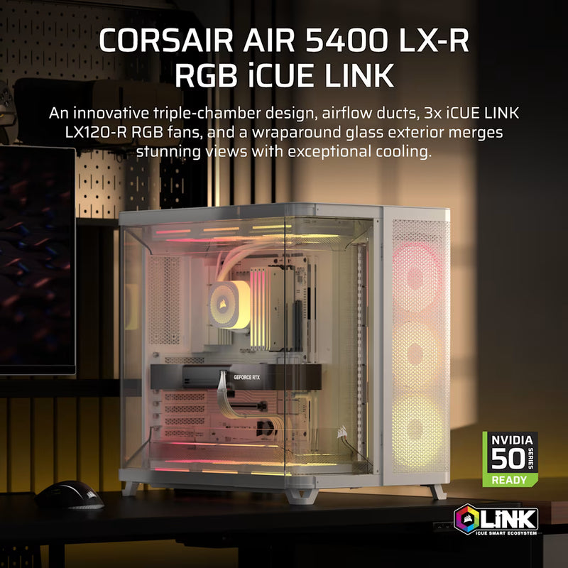 Corsair White Flagship Gaming PC | iCUE-LINK | RTX 5090 & Ryzen 9 9950X3D