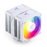 K Jonsbo CR-3000E Refroidisseur de CPU 3 broches, double tour, RGB, 260W TDP - blanc, 120mm