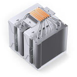 K Jonsbo CR-3000E Refroidisseur de CPU 3 broches, double tour, RGB, 260W TDP - blanc, 120mm