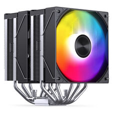 K Jonsbo CA80 Refroidisseur de CPU, double tour, 2 x 120 mm, PWM, ARGB - noir