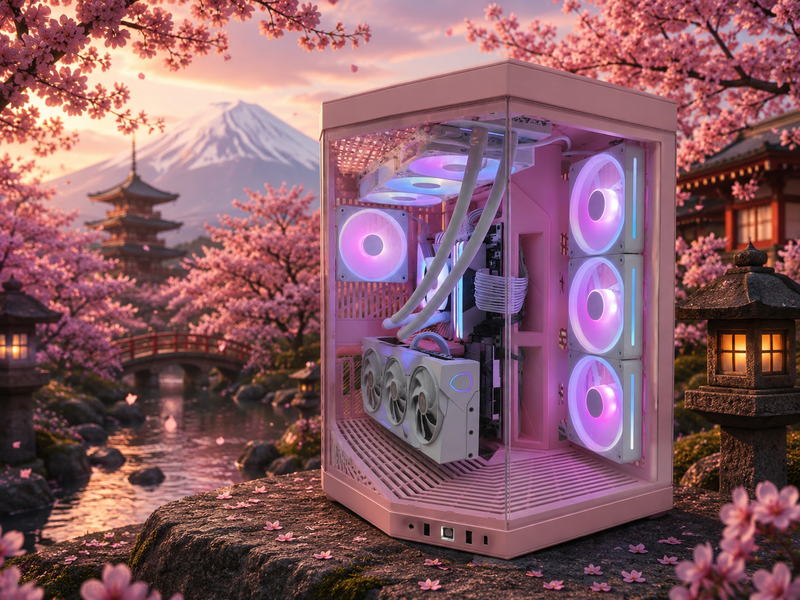 SAKURA – Pure Blossom | High-End Gaming PC | RTX 5080 & Core Ultra 7 270K Plus