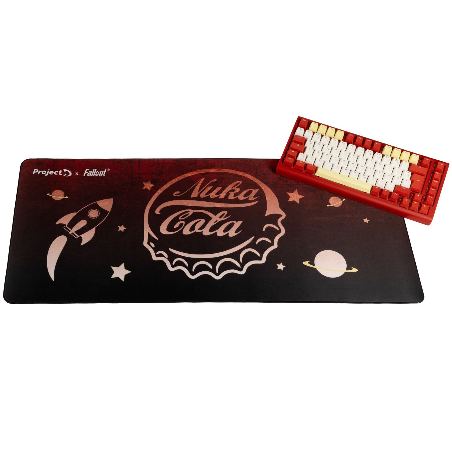 Ducky ProjectD x Fallout Bundle, Tinker 75 + Nuka-Cola Mauspad - MX2A Blue, ISO (DE)