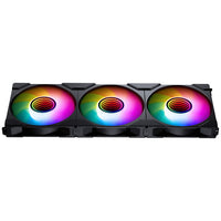 PHANTEKS NV-Serie NV5 MK2 ATX-Gehäuse, Tempered Glass, DRGB - Satin Black + 3er Pack M25 Gen2 PWM D-RGB Lüfter Reverse Blade + 1x Normal Fan - 120mm