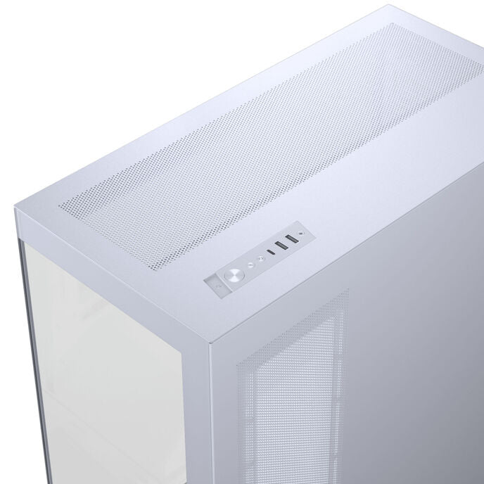 PHANTEKS NV-Serie NV5 MK2 ATX-Gehäuse, Tempered Glass, DRGB - Matte White + 3er Pack M25 Gen2 PWM D-RGB Lüfter Reverse Blade + 1x Normal Fan - 120mm
