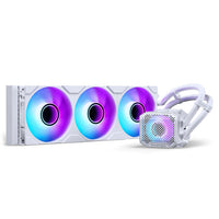 PHANTEKS NV-Serie NV5 MK2 ATX-Gehäuse, Tempered Glass, DRGB - Matte White + Glacier One 360M25 Gen2 DRGB AiO Wasserkühlung - 360mm