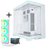 Lian Li O11D EVO RGB + TRYX PANORAMA ARGB Komplett-Wasserkühlung - weiß, 360mm