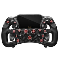 Asetek SimSports Invicta Formula Lenkrad, 4,3-Zoll-LCD, USB-C - Red on Black Edition