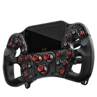 Asetek SimSports Invicta Formula Lenkrad, 4,3-Zoll-LCD, USB-C - Red on Black Edition