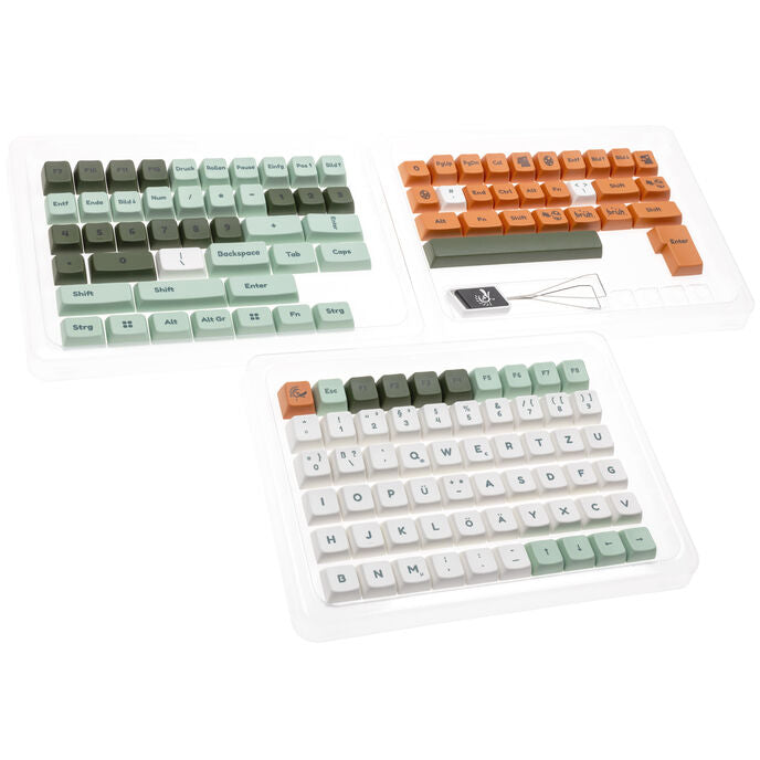 Ducky Dino Keycap Set, PBT, Dye-Sub - MDA