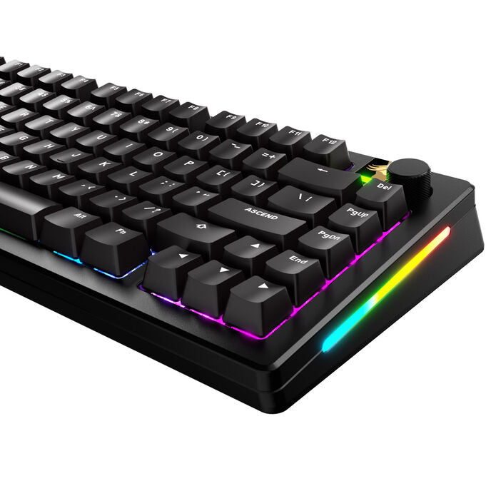 Glorious GPBT Basics Keycaps, ANSI Layout (US), PBT, Dye-Sub - Classic Black