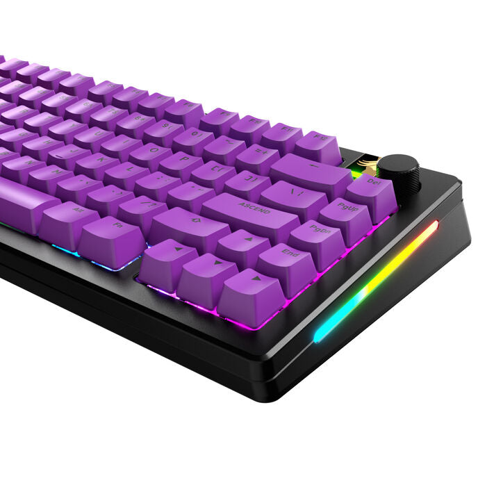 Glorious GPBT Basics Keycaps, ANSI Layout (US), PBT, Dye-Sub - Epic Purple