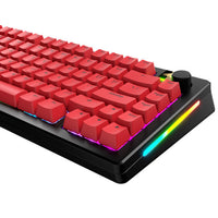 Glorious GPBT Basics Keycaps, ANSI Layout (US), PBT, Dye-Sub - Revive Red