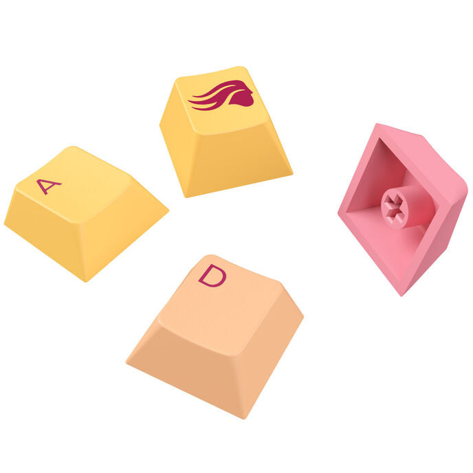 Glorious GPBT Gradient Keycaps, ANSI Layout (US), PBT, Dye-Sub - Grapefruit