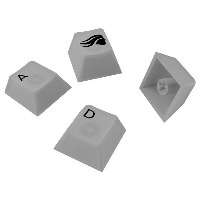 Glorious Polychroma V2 Keycaps, ISO Layout (DE), Polycarbonat, UV-Druck - Transparent