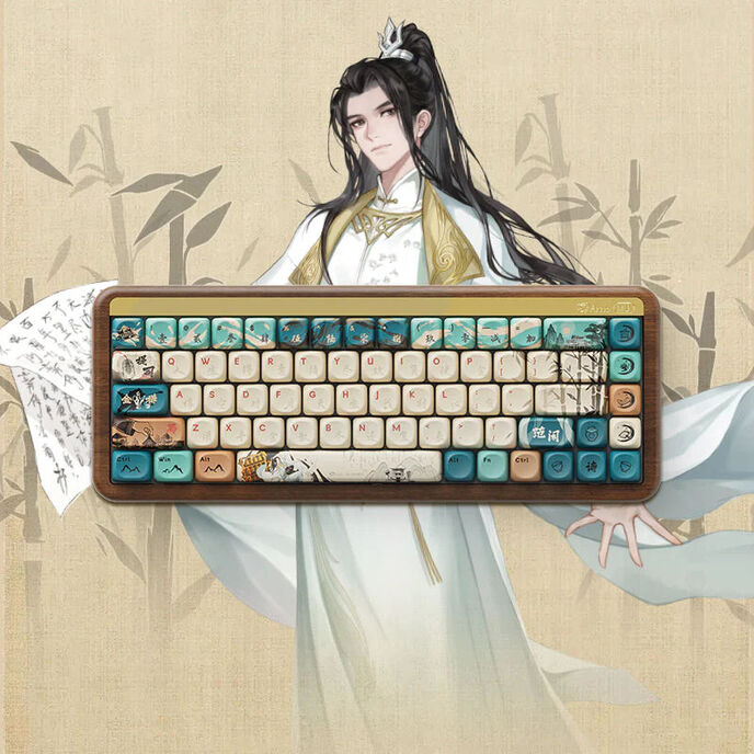 AKKO MU01 Joy of Life Gaming-Tastatur, RGB - 65%, Botany-Switches, ANSI-Layout (US)