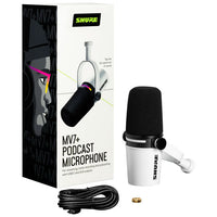 Shure MV7+-K Podcast Mikrofon XLR/USB - weiß